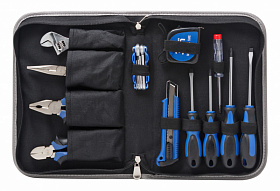 На сайте Трейдимпорт можно недорого купить Набор инструмента 17 предметов(шарнирно-губцевый+отвертки,рулетка) в сумке Partner PA-5517. 