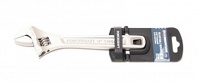 На сайте Трейдимпорт можно недорого купить Ключ разводной Profi CRV 6"-150мм (захват 0-20мм), на пластиковом держателе FORCEKRAFT FK-649150. 