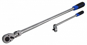 На сайте Трейдимпорт можно недорого купить Трещотка  реверсивная шарнирная удлиненная 1/2"L-610мм с резиновой ручкой (72зуб.) Forsage F-802418L. 
